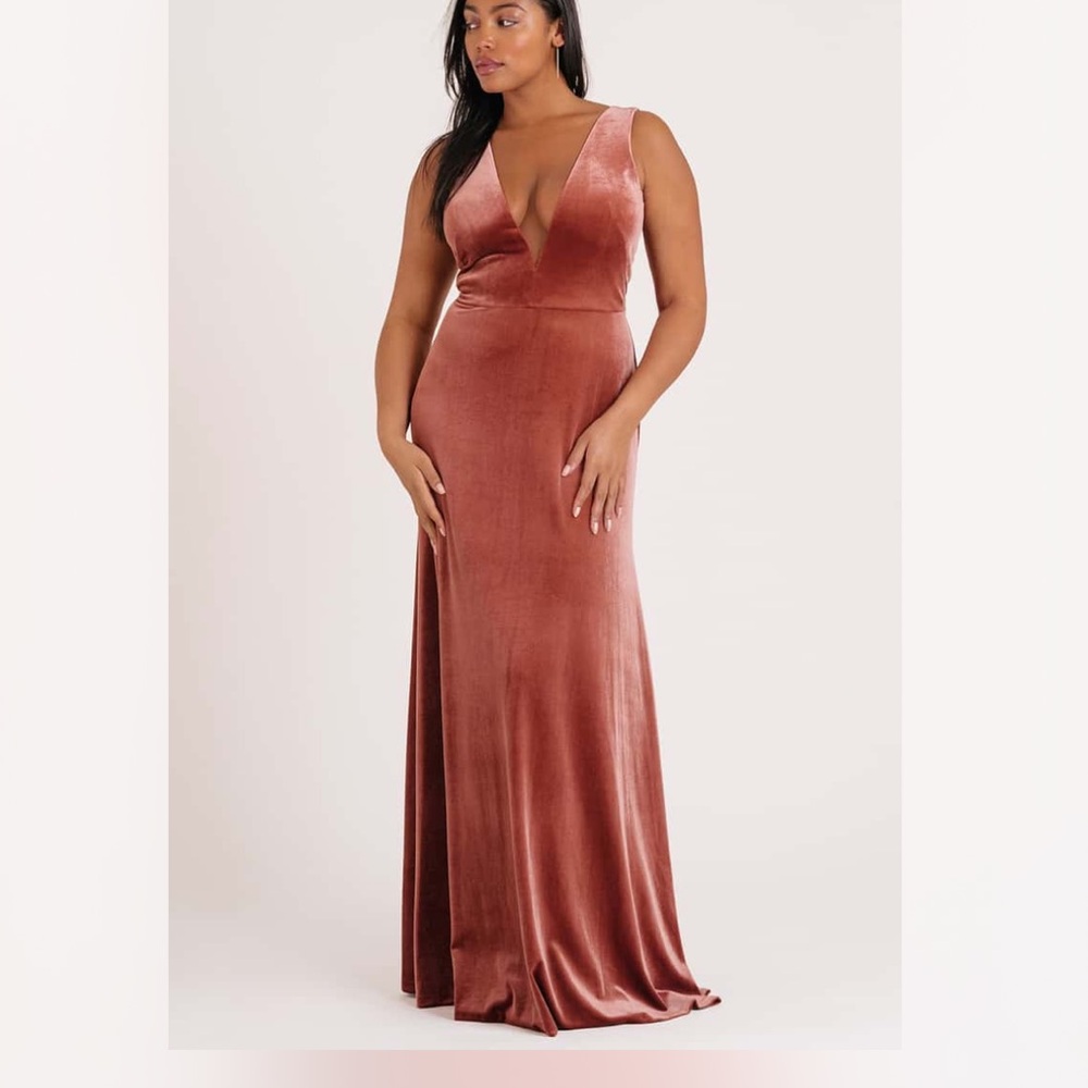 Jenny Yoo Logan Velvet Dress Size 6